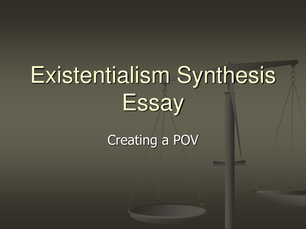essay about existentialism