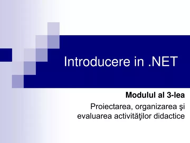PPT - Introducere in .NET PowerPoint Presentation, free download -  ID:3948090