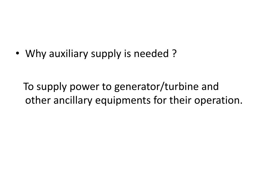 PPT Auxiliary Power Supply System PowerPoint Presentation, free download ID3948843