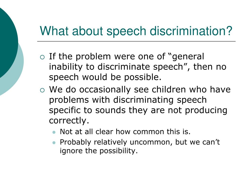 definition of discrimination speech