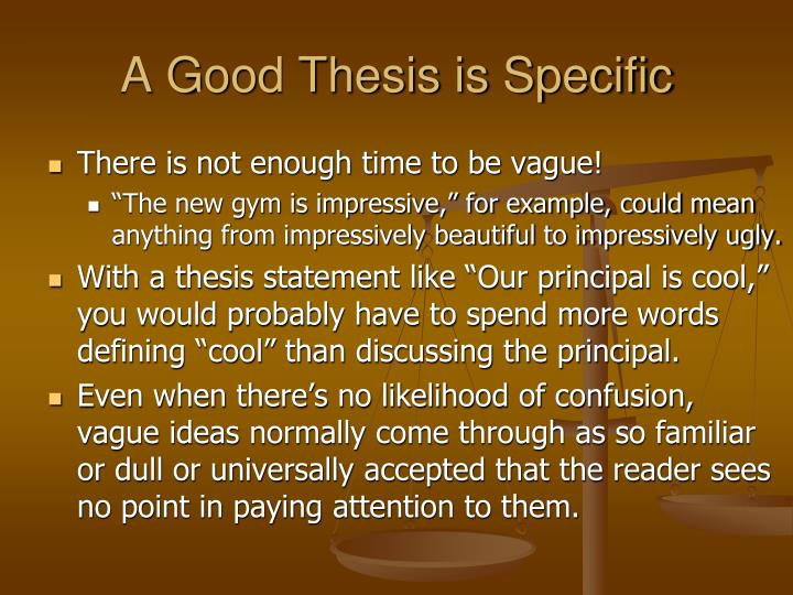 a good thesis statement is specific and Developing a thesis statement from your speech topic learn how to identify and create a thesis statement for your specific purpose statement developing a thesis statement from your speech . a good thesis statement is specific and Developing a thesis statement from your speech topic learn how to identify and create a thesis statement for your specific purpose statement developing a thesis statement from your speech .