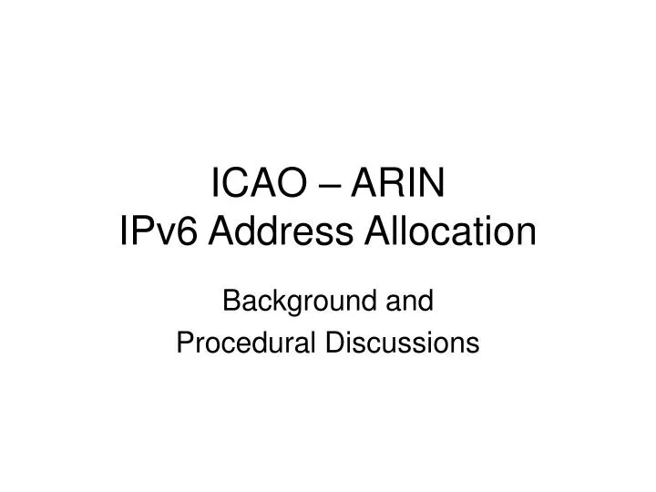 arin assignment vs allocation