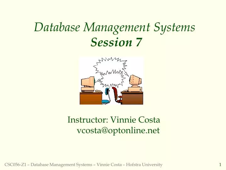 database management systems session 7 n.