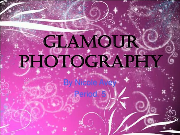 glamour photography n.