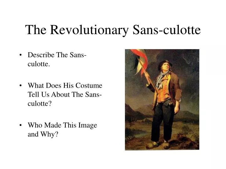 an analysis of the book the sans culotte an analysis of the book the sans culotte