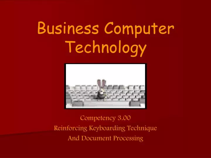 business computer technology n.