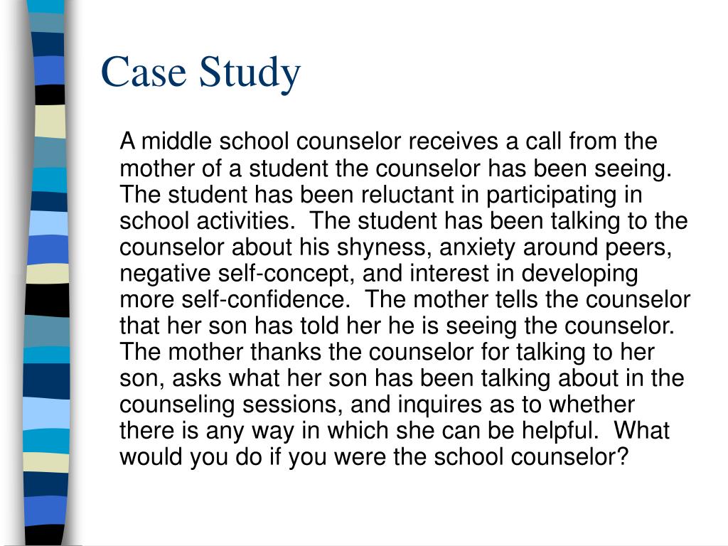 case study for counselling students