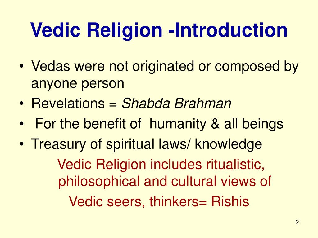 essay on vedic religion