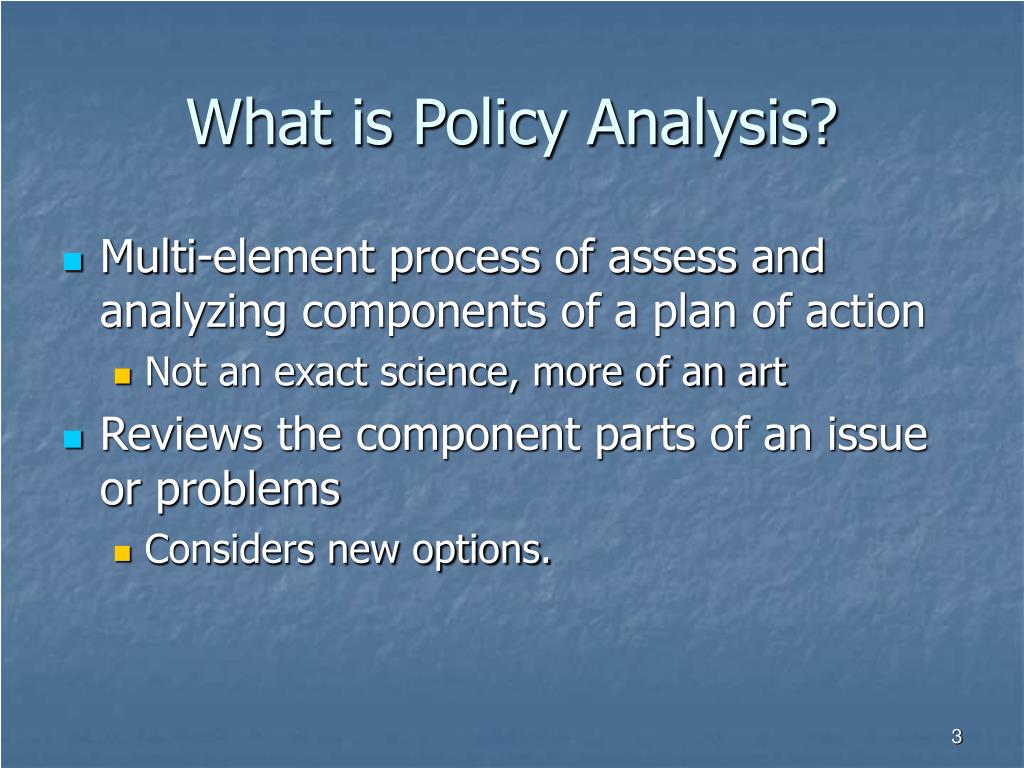 meaning of policy analysis