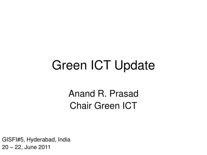 green ict update n.