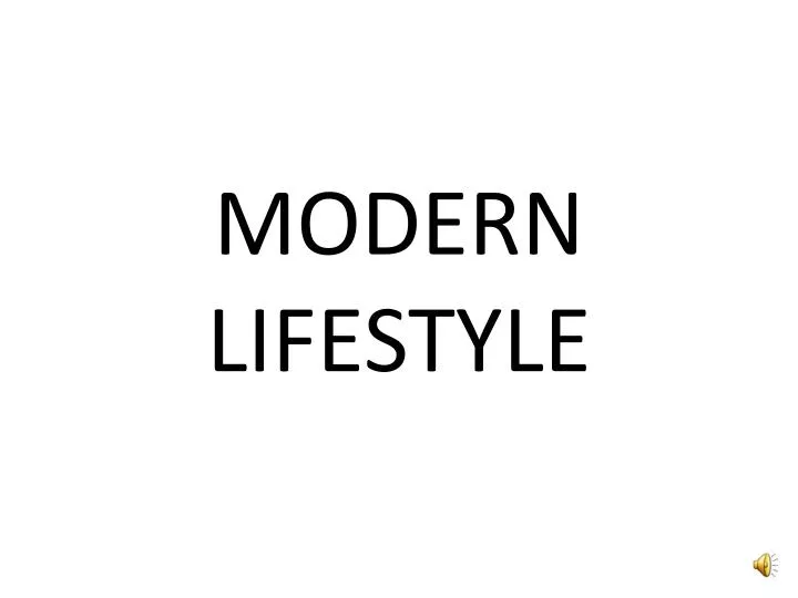 modern lifestyle presentation