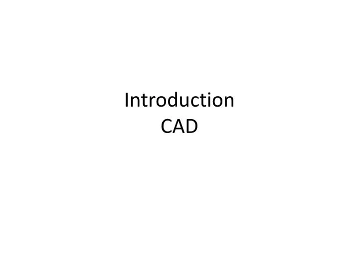 introduction cad n.