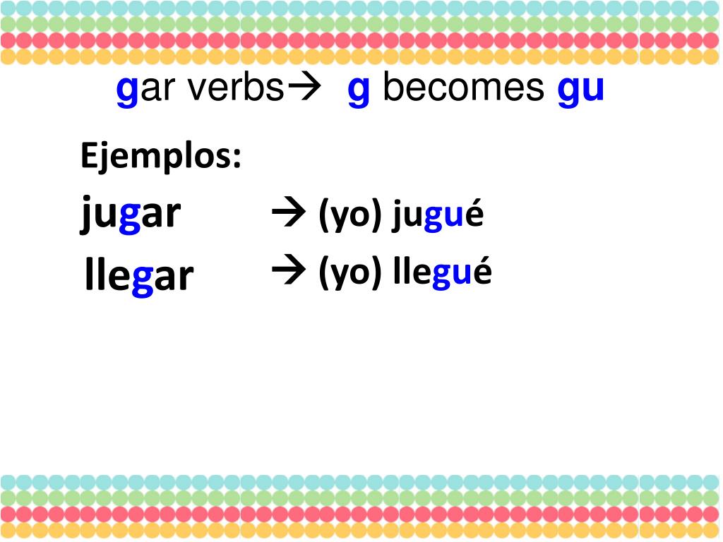 PPT - Preterite Tense of –AR verbs PowerPoint Presentation, free ...