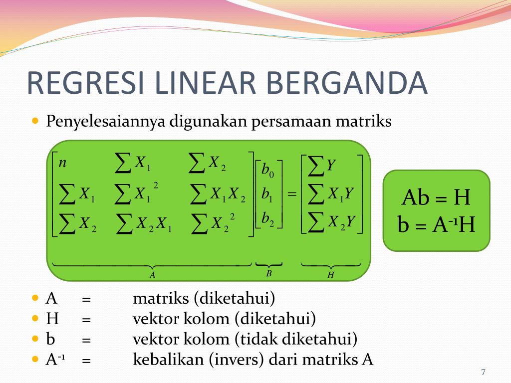 Ppt Bab Viii Regresi Linear Berganda Dan Regresi Trend Non Linear Powerpoint Presentation 9472