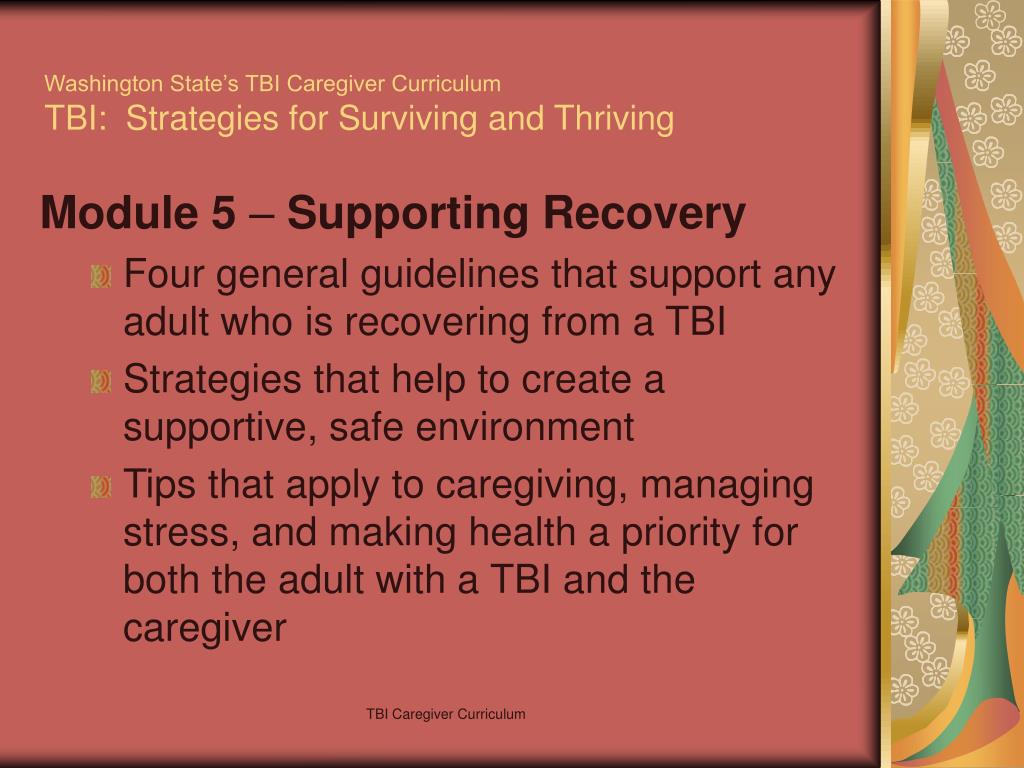 PPT - TBI Caregiver Curriculum: A collaboration in progress PowerPoint