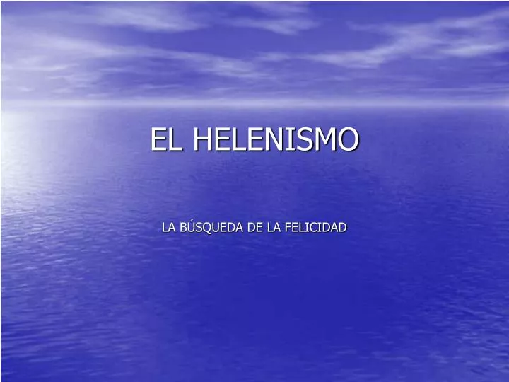 el helenismo n.