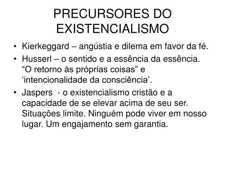 Ppt Precursores Do Existencialismo Powerpoint Presentation Free Download Id 3958615