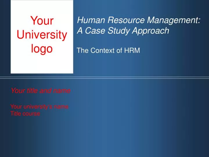 Ihrm Case Study Ihrm Case Study