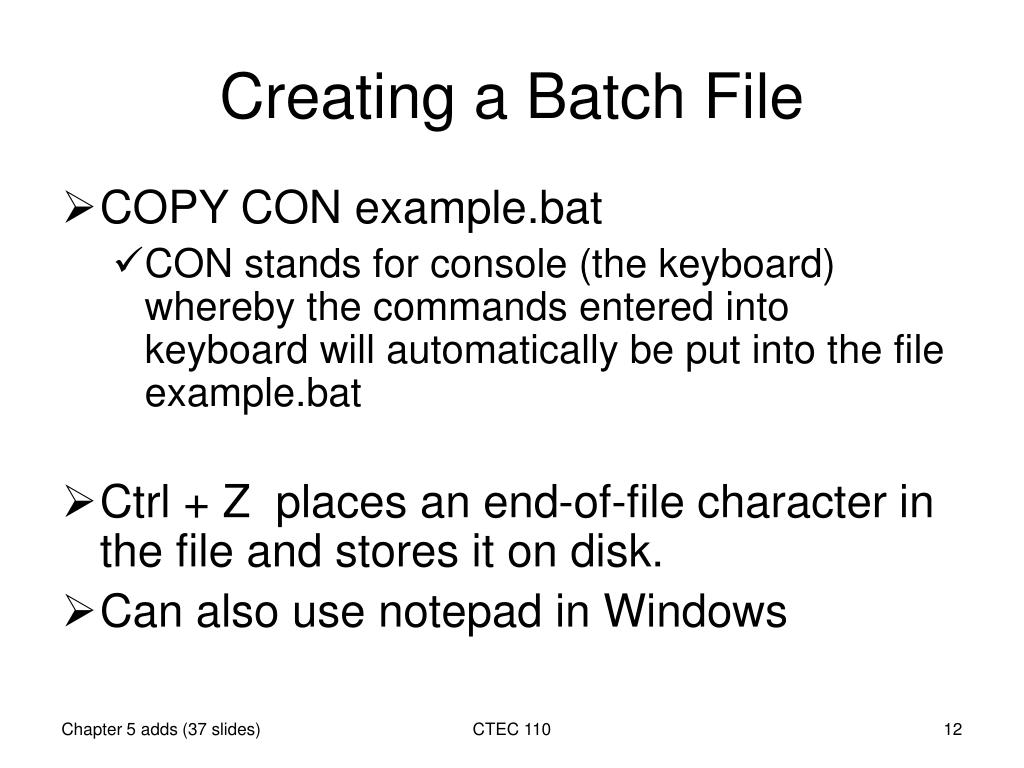 Batch File Comments & Arguments - Video & Lesson Transcript