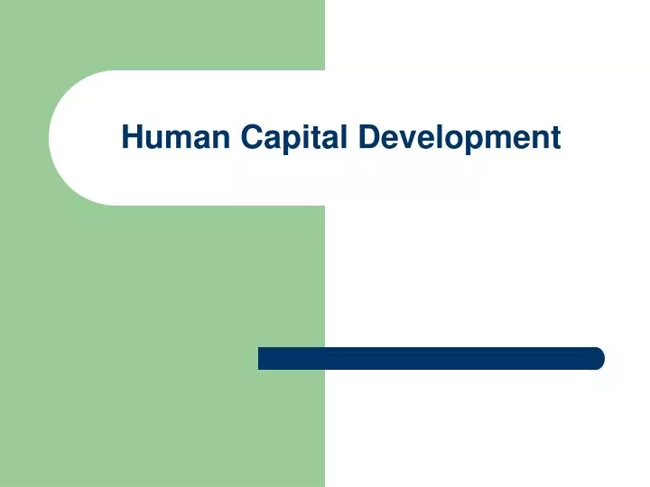 human capital development n.