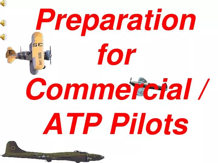 preparation for commercial atp pilots n.