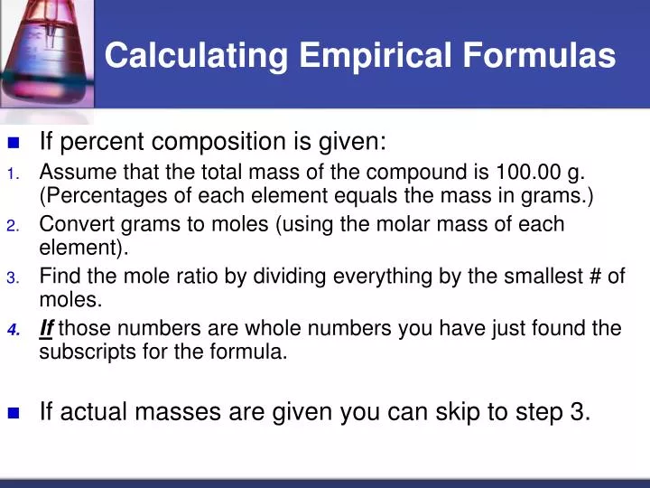 PPT - Calculating Empirical Formulas PowerPoint Presentation, free ...