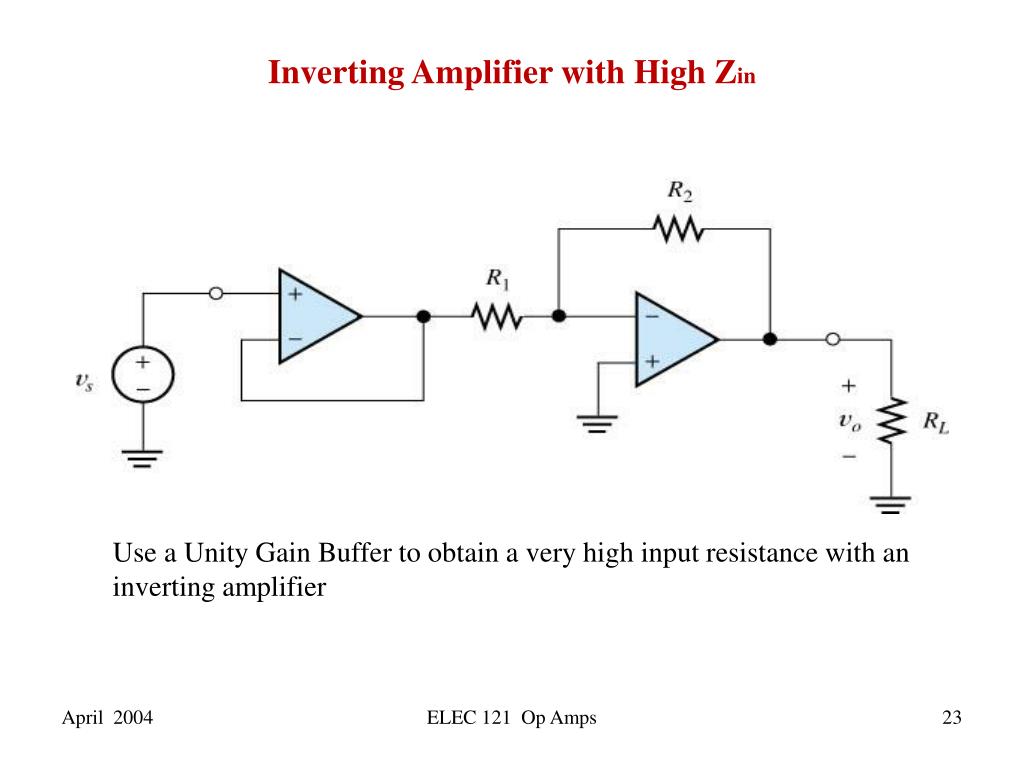 input impedance non investing op amplifier