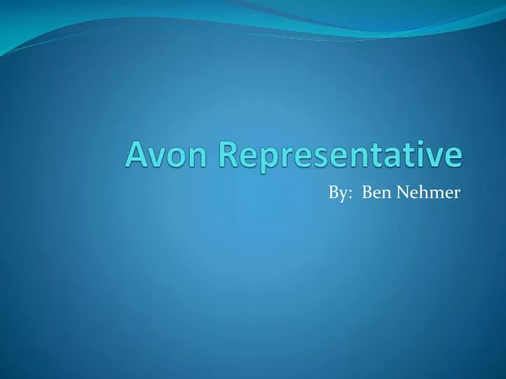 avon representative n.