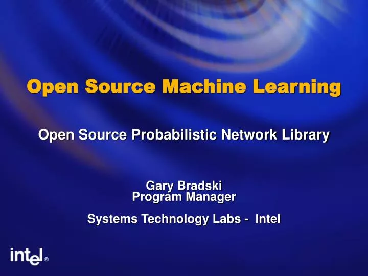 PPT - Open Source Machine Learning PowerPoint Presentation, free ...