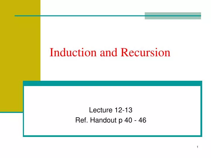 PPT - Induction and Recursion PowerPoint Presentation, free download ...