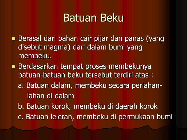 PPT - Batuan Beku PowerPoint Presentation - ID:3966667