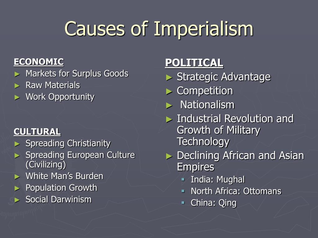 Economic causes of imperialism