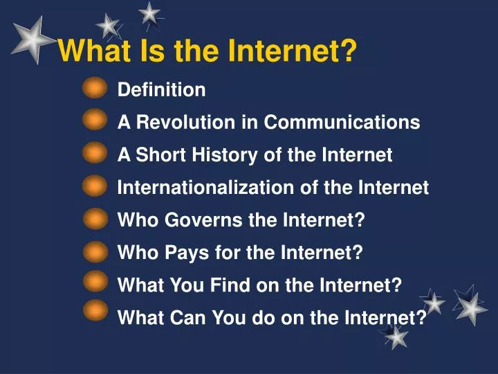 presentation on the topic of internet