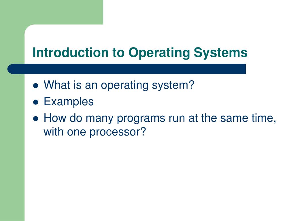 what is operating system presentation
