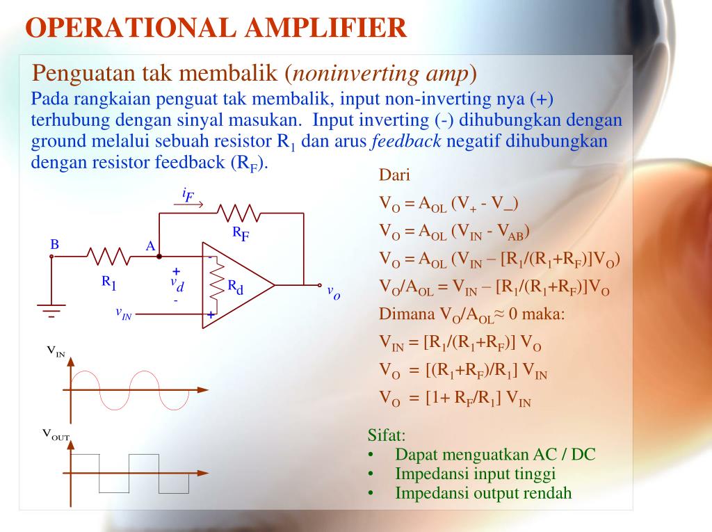 non investing amplifier circuit with values clarification