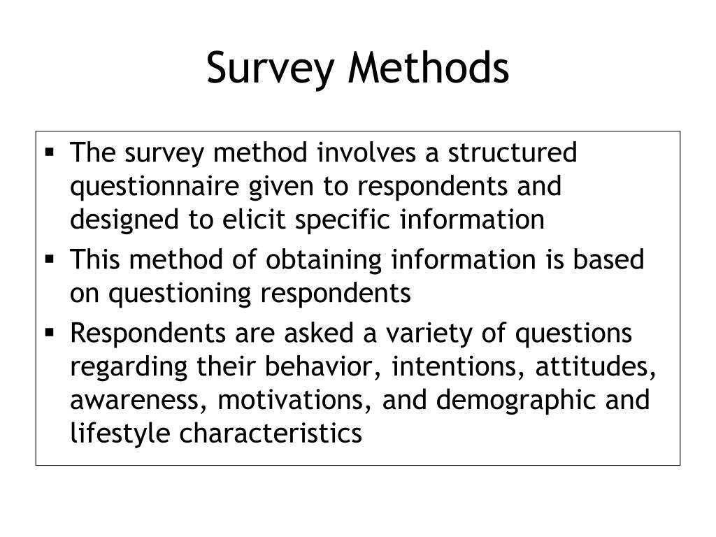 descriptive survey research design sample