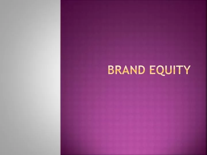 brand equity n.