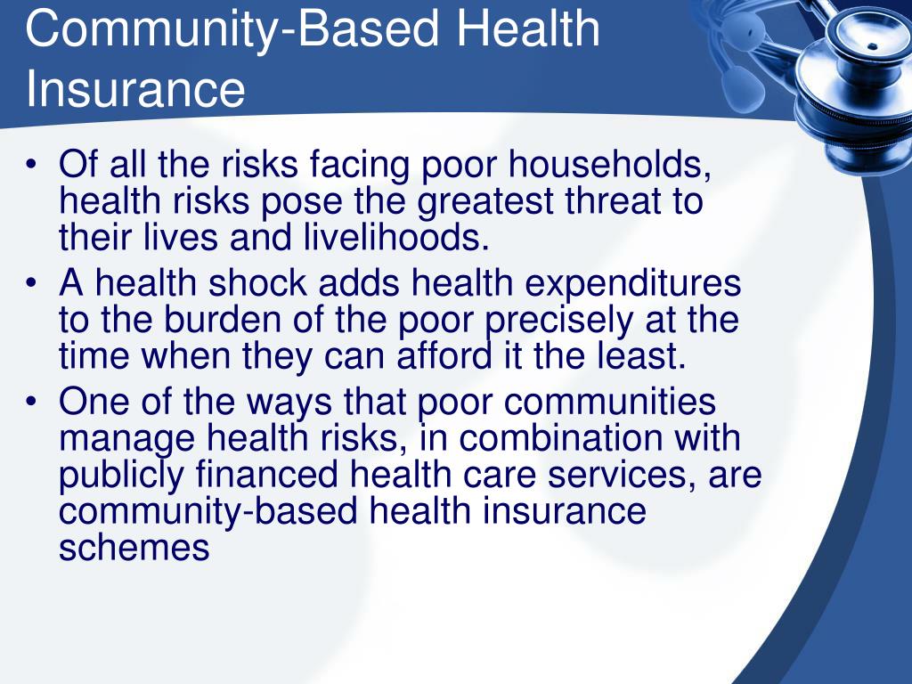 PPT - Community-Based Health Insurance PowerPoint Presentation, free download - ID:3969526