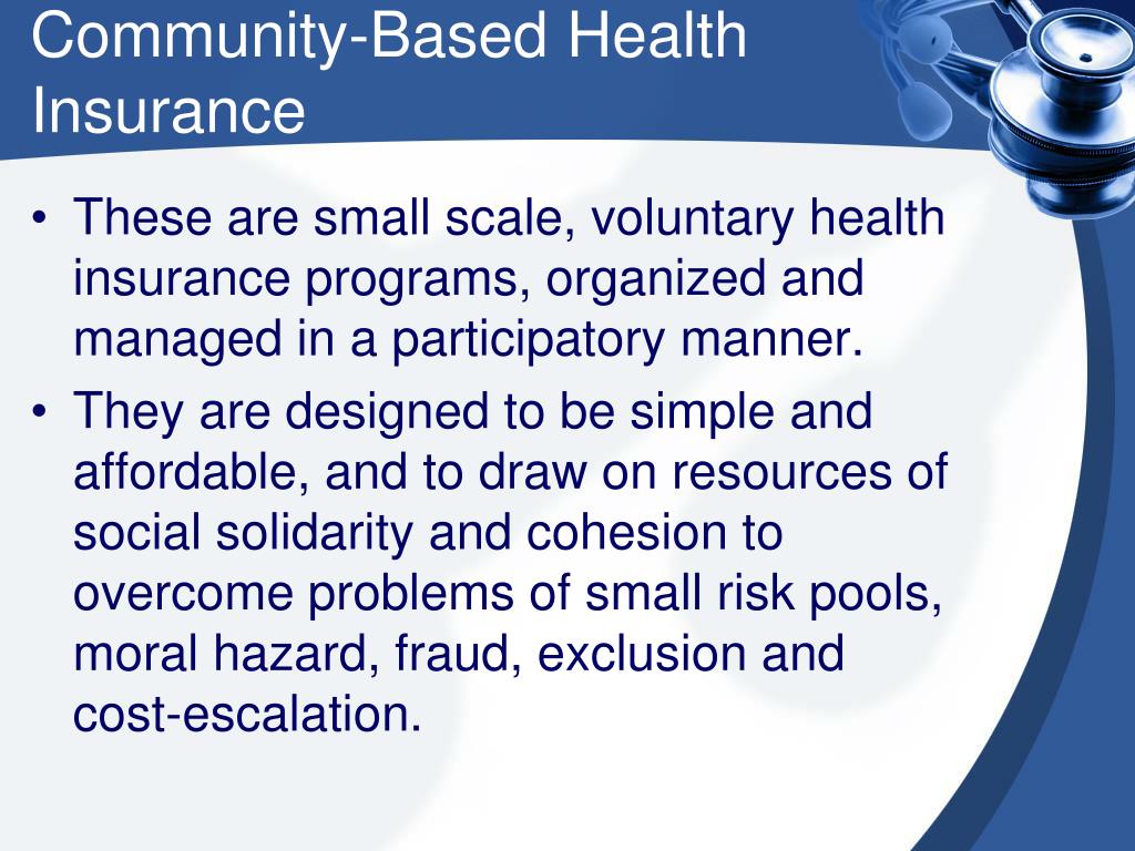 What Is Community Health Insurance