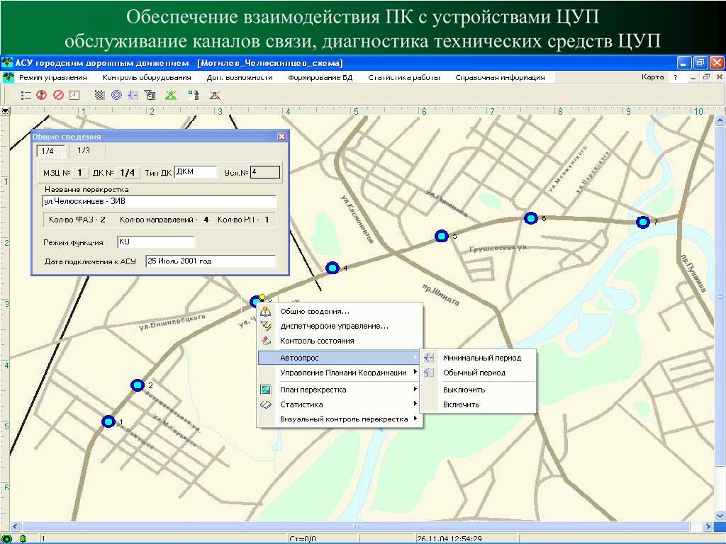 Обеспечение взаимодействия. Программа АСУД. ПК ЦУП карта. Карта месторасположения ЦУП.