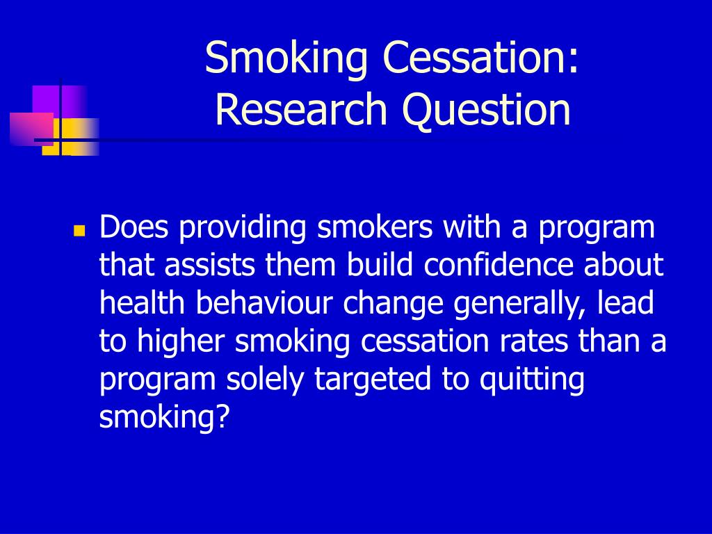 research article on smoking cessation