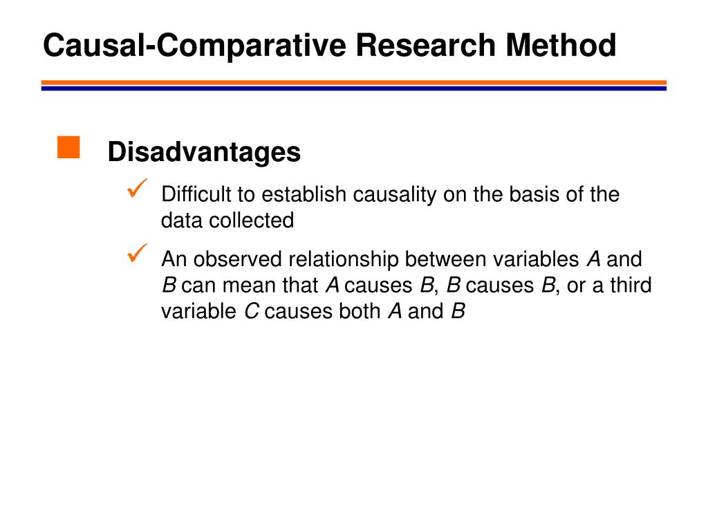 causal comparative research limitations