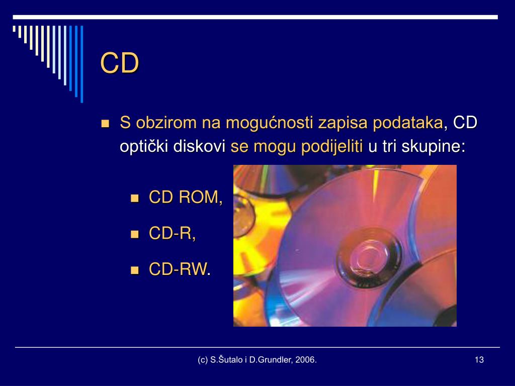 PPT - OptiÄ ki mediji za pohranu podataka CD PowerPoint Presentation -  ID:3975185