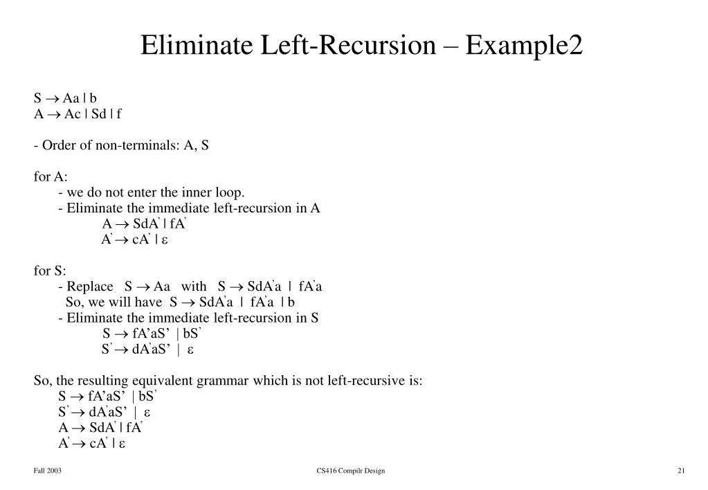 PPT - Syntax Analyzer PowerPoint Presentation, Free Download - ID:3975497