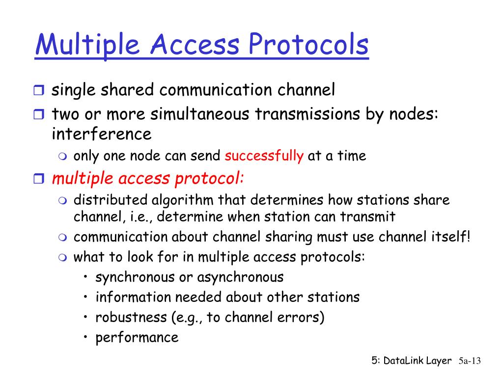 Access protocol. Multiple access. Statistical multiple access. Multiple access scenario.