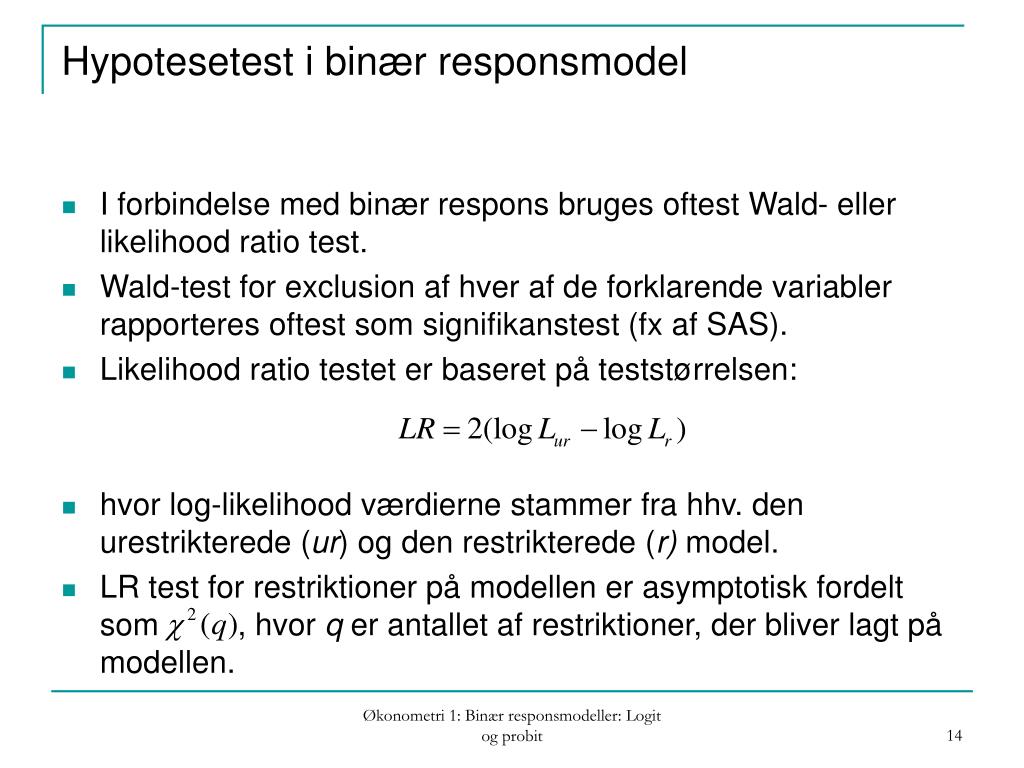 PPT - Ã˜konometri 1 PowerPoint Presentation, free download - ID ...