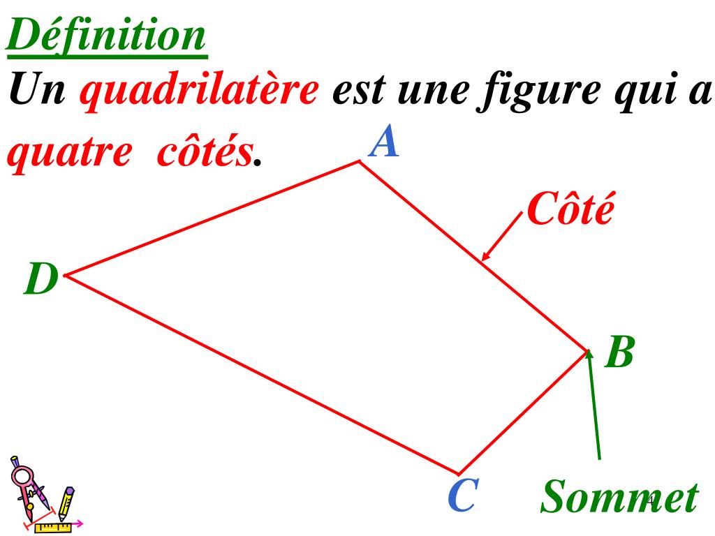 PPT - LES QUADRILATERES PowerPoint Presentation, Free Download - ID:3976195