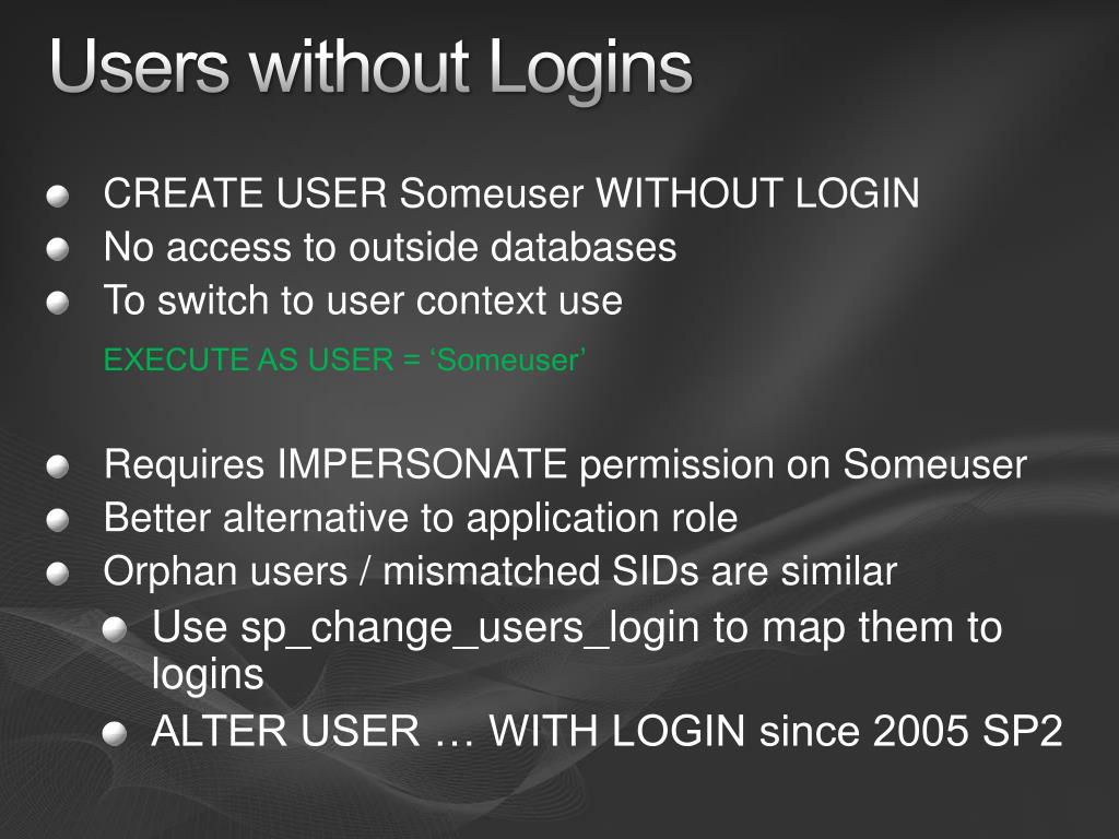 PPT - SQL Server Security Best Practices: Authentication, Endpoints ...