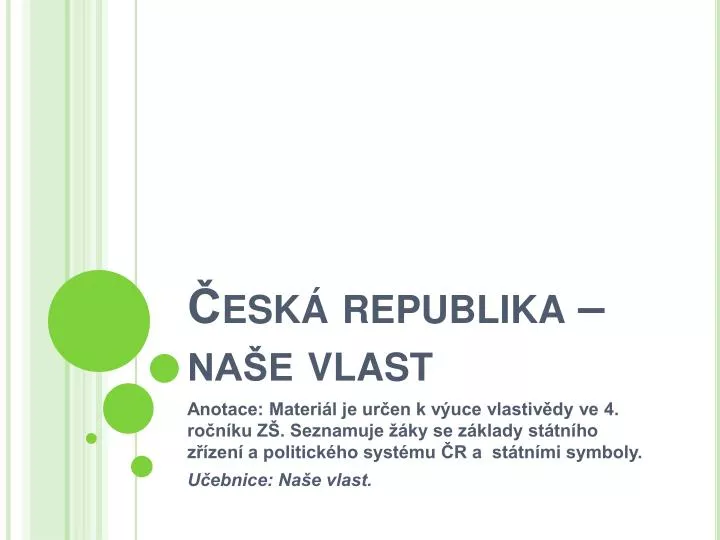 Ppt Aœeska Republika A Naa E Vlast Powerpoint Presentation Id