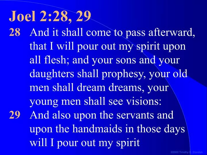 PPT - Joel 2:28, 29 PowerPoint Presentation, free download - ID:3976939